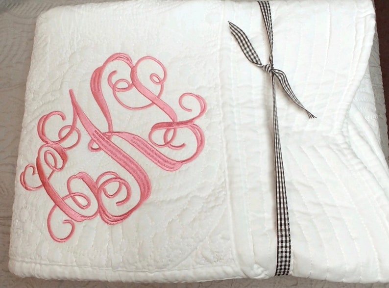 Monogrammed Baby Quilt | Personalized Baby Gift | Baby Gift | Toddler Gift | Monogrammed Quilt For Baby | Toddler Gift