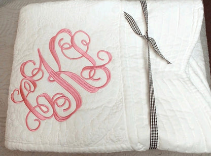 Monogrammed Baby Quilt | Personalized Baby Gift | Baby Gift | Toddler Gift | Monogrammed Quilt For Baby | Toddler Gift