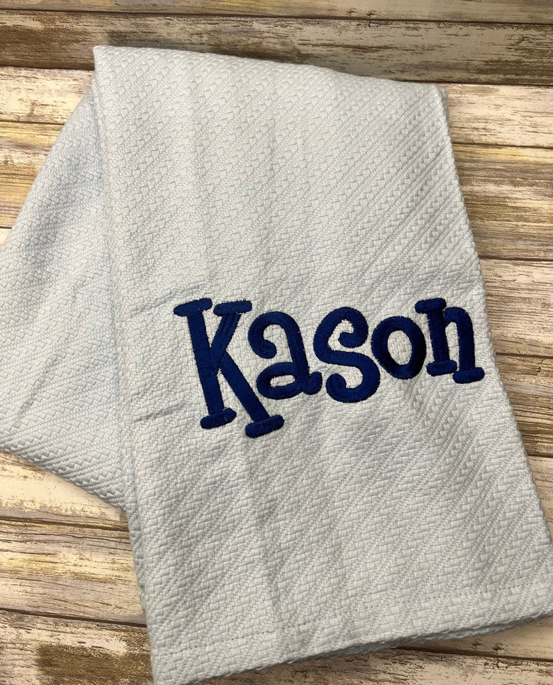 Personalized Baby Throw |  100% cotton baby throw | Monogrammed Baby Throw | Custom Baby Quilt | Personalized Baby Gift