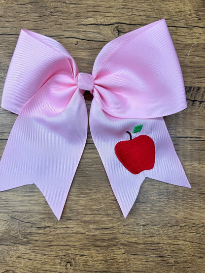 Custom Embroidered Hair Bows | back to school bows | custom bows