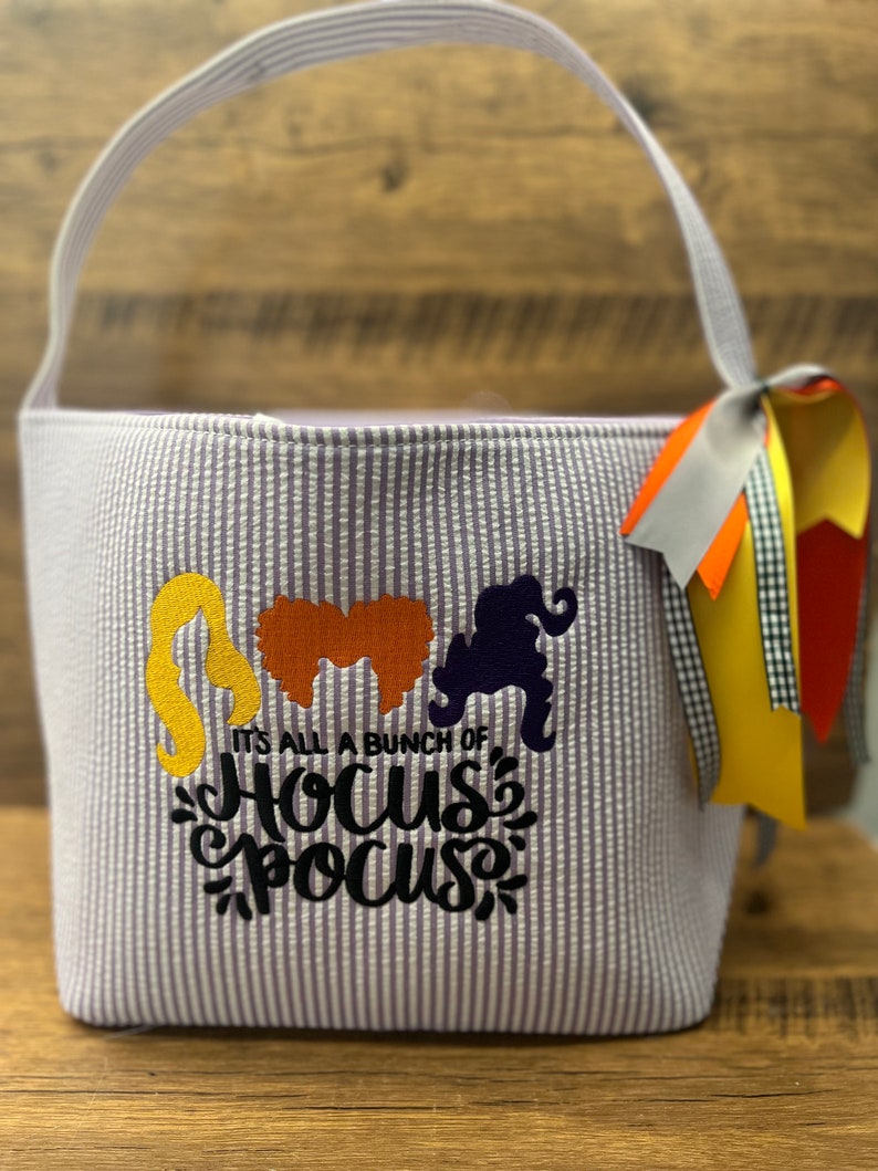 Trick or Treat Bag | Halloween Tote | Hocus Pocus | Halloween Bag | Trick or Treat Bag | Halloween Basket