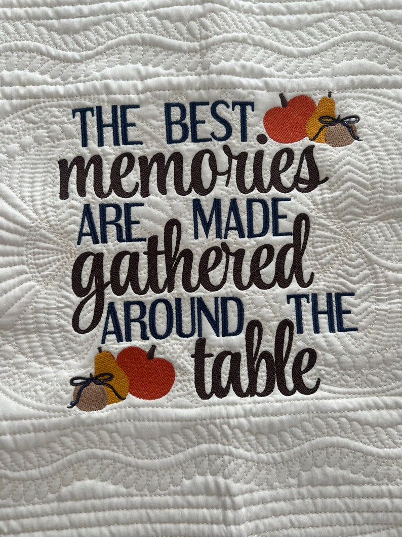 Custom Table Runner | fall decor | farmhouse decor |Custom Embroidery | Wedding Gift |Holiday Decor |Custom Bed Runner | Thanksgiving