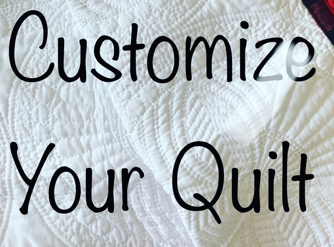 Custom Embroidered Quilt |Personalized Quilt  | Monogrammed quilt-  Contact me before placing the order