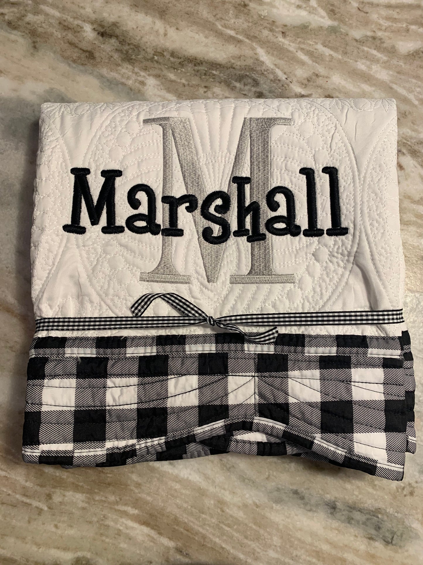 Baby Quilt | Personalized Quilt |  Monogrammed Baby Gift | Baby Shower Gift  | Christening Quilt | Custom Quilt | Holiday Quilt | Matelassé