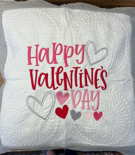 Valentine Embroidered Pillow Case | Custom Pillow Case | Home Decor | Farm House | Decorative Pillow Case | Personalized for any Occassion |