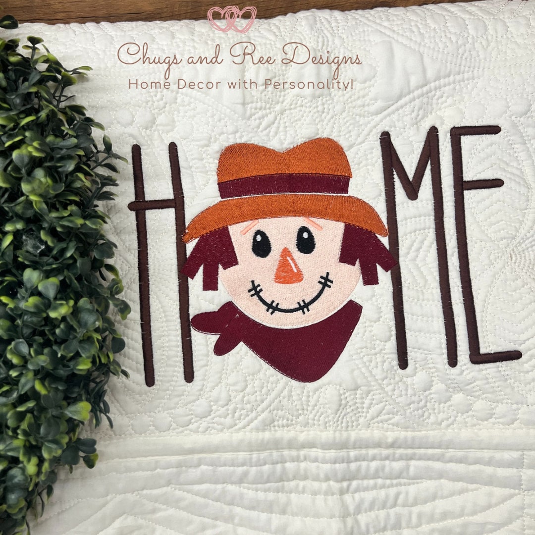 Fall Quilt | Custom Fall Quilt & Decor | Scarecrow Quilt | Embroidery | Pumpkin | Fall Decor | Fall | Pumpkin Spice