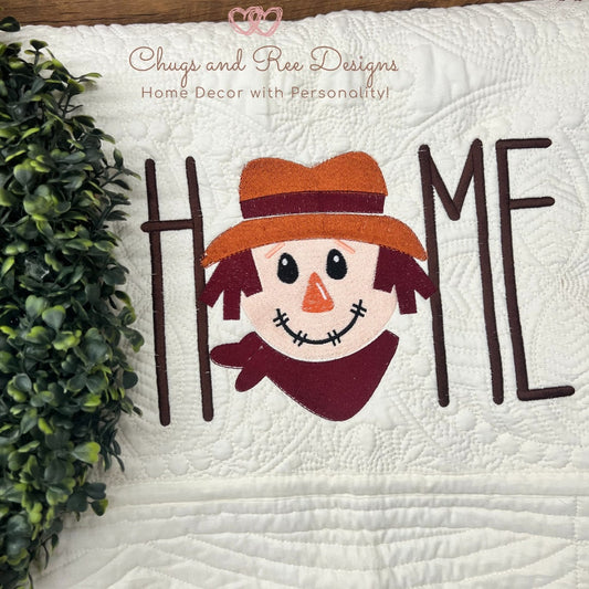 Fall Quilt | Custom Fall Quilt & Decor | Scarecrow Quilt | Embroidery | Pumpkin | Fall Decor | Fall | Pumpkin Spice