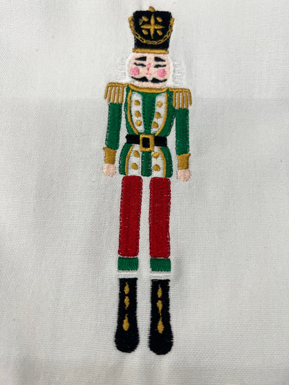 Nutcracker |Chinoiserie Towel | Christmas Embroidered Towel | Christmas Decor | Custom Towel | Gift Towel | Personalized Towel