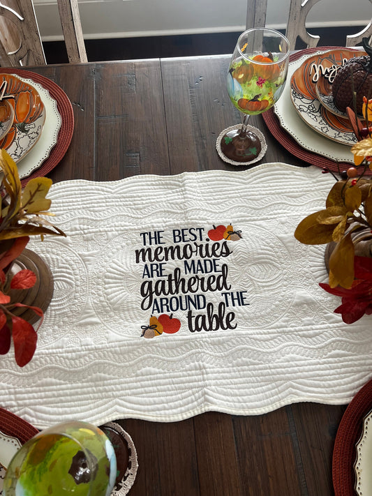 Custom Table Runner | fall decor | farmhouse decor |Custom Embroidery | Wedding Gift |Holiday Decor |Custom Bed Runner | Thanksgiving